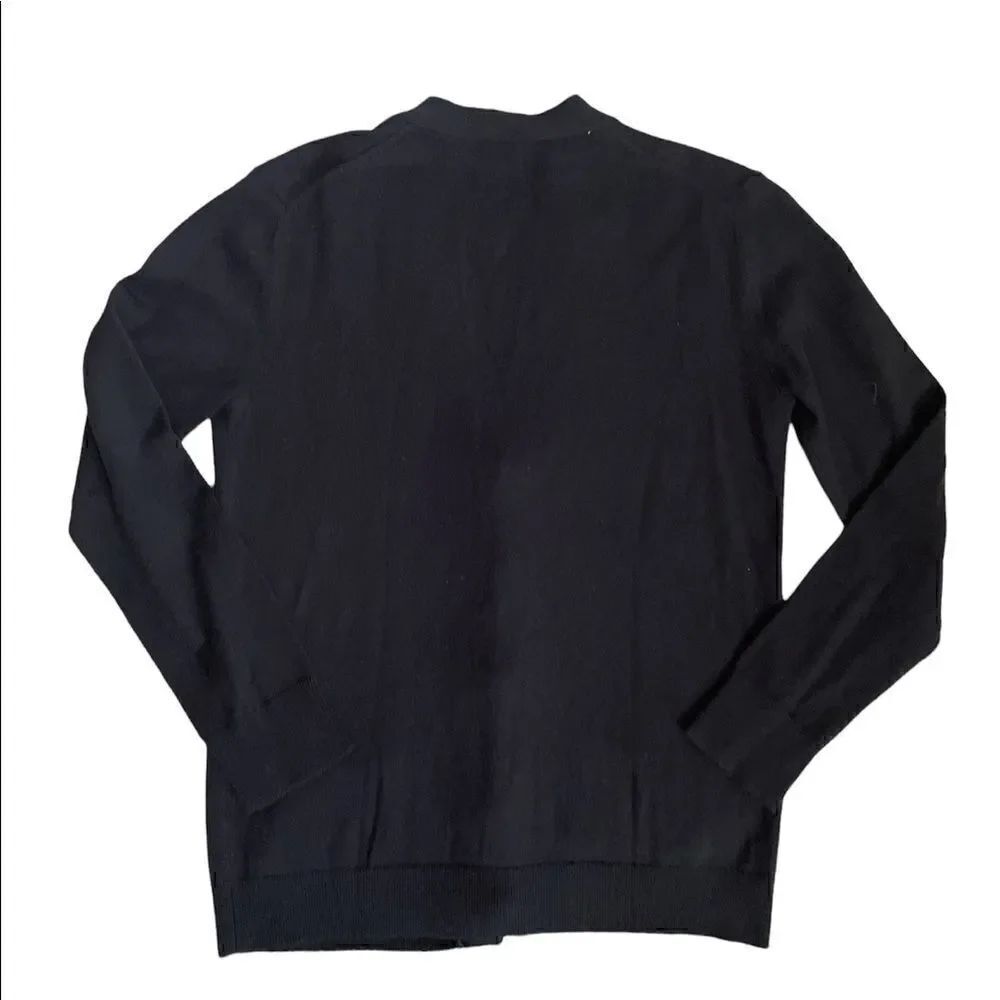 Kate Spade Pearl Button Cardigan Black Size XS - Picture 4 of 7